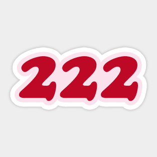 222 (Cherry red) Sticker